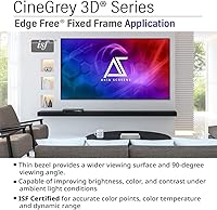 Akia Screens 103-inch CineGrey 3D ALR Fixed Frame Projector Screen — image 5