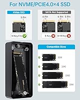 SSK M.2 NVMe SSD Enclosure 40Gbps USB4, 8TB — image 2