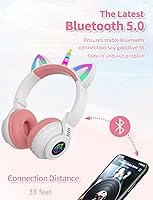 YUSONIC Unicorn Kids Bluetooth Headphones — image 6