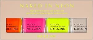 Nails.INC Naken in Neon Nail Polish Set Review