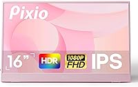 Pixio PX160 Wave Pink 15.6-inch Portable Monitor — image 1