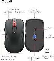 Lenovo WL500 Rechargeable Silent Mouse — image 7
