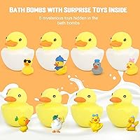 FUNCREVITY Bath Bombs for Kids with Surprise Inside, 8-Pack — image 3