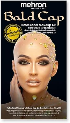 Mehron Makeup Premium Bald Cap Kit
