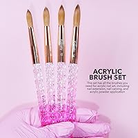 Kiara Sky Acrylic Brush #12 - Pink — image 6