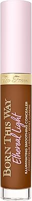 Too Faced Born This Way Ethereal Light Illuminating Smoothing Concealer, 0.16 Fl Oz, Shade 17 Hot Cocoa
