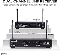 Gemini UHF-02M-S34 Wireless Microphone System — image 2