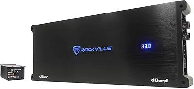 Rockville dBcomp5 3500W Mono Car Amplifier