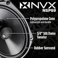 NVX NSP69 6x9 2-Way Coaxial Car Speakers — image 2