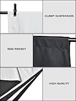 UTEBIT 6.5FTx10FT Black and White Backdrop — image 5