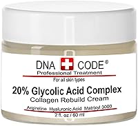 DNA Code Anti-Aging 20% Glycolic Acid Complex Collagen Rebuild Cream w/Argireline, Matrixyl 3000, CoQ10 – 5.61oz — image 1