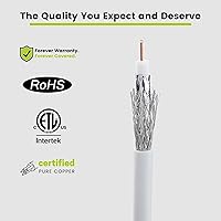 TRUECABLE RG6 Outdoor Dual Shield Coaxial Cable, 1000ft — image 4