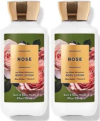 Bath & Body Works Rose Super Smooth Body Lotion 8oz - 2 Pack