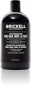Brickell Men's Rapid Wash 3-in-1 Body Wash Gel, 16oz, Spicy Citrus Scent Review
