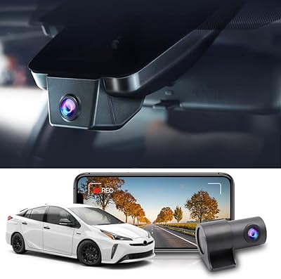 Fitcamx 2K Dual Dash Cam for Toyota Prius 2018-2022