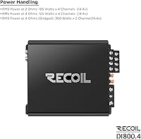 Recoil DI800.4 4-Channel Car Audio Amplifier — image 3
