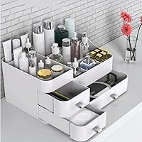 MIUOPUR White Makeup Organizer with 3 Drawers — image 4