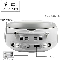 LONPOO LP-D01 CD Player Boombox — image 7