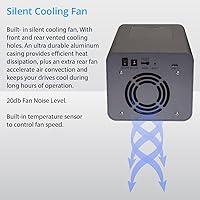 IO CREST SY-ENC50127 USB 3.2 Type-C Dual Bay HDD + M.2 NVMe External Enclosure — image 8