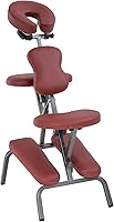 PayLessHere Massage Chair Portable Folding Adjustable Burgundy — image 1