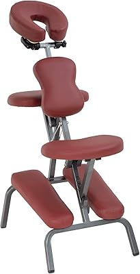 PayLessHere Massage Chair Portable Folding Adjustable Burgundy