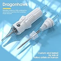 Dragonhawk Tattoo Cartridges Needles Kit - 50Pcs Mixed Sizes (#12 Curved Magnum) — image 5