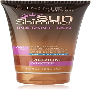 Rimmel Sunshimmer Water Resistant Instant Tan Matte - Medium 125ml Review