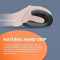 Perixx Perimice-719L Left Handed Wireless Vertical Mouse — image 3