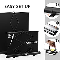 RAUBAY 59.8 x 82.7in Collapsible White Backdrop Screen — image 4