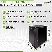 NavePoint 12U Wall Mount Network Cabinet — image 4