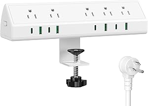 Jgstkcity Desk Clamp Power Strip 45W Fast Charging Station Review