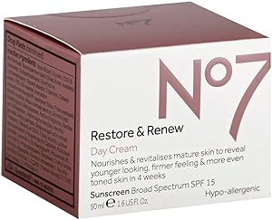 No7 Restore & Renew Day Cream SPF 15 1.6oz Review