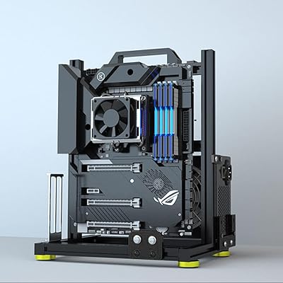 egowz ITX ATX MATX/EATX Open Aluminum Frame Chassis (ATX)