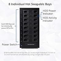 IO CREST SY-ENC50119 USB 3.0 8-Bay SATA Hard Drive Enclosure — image 7