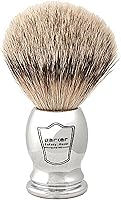 Parker 100% Silvertip Badger Shaving Brush – Chrome Handle & Stand — image 1