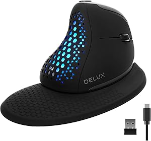 DeLUX Seeker M618XSD Wireless Ergonomic Vertical Mouse Review