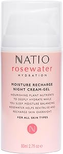 Natio Australia Rosewater Hydration Moisture Recharge Night Cream-Gel 2.7oz Review
