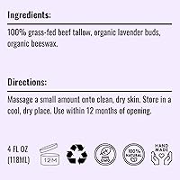 Sunborn Organics Pure Whipped Tallow Balm, Cozy Lavender, 4oz — image 2