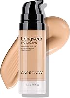 SACE LADY Face Makeup Set, Flawless Matte Foundation & Oil Control Pressed Powder — image 7