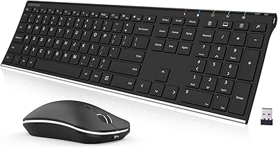 Arteck HW192 Wireless Keyboard and Mouse Combo