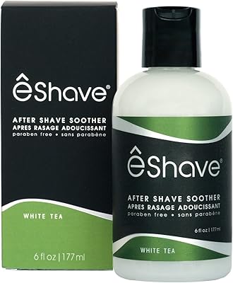 eShave Luxury After Shave Balm for Men, White Tea 6oz