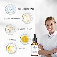 LuminaSkin Vitamin C Face Serum 15% with Vitamin E & Ferulic Acid 1oz — image 2
