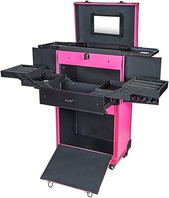 SHANY REBEL Series Pro Makeup Artists Multifunction Cosmetics Trolley Train Case – Large