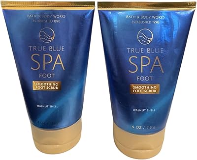 True Blue Spa Walnut Shell Smoothing Foot Scrub 2 Pack 4oz