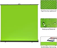 WASJOYE Large Retractable Green Backdrop Screen 79 x 79 in — image 3