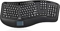Adesso WKB-4500UB Wireless Ergonomic Keyboard with Touchpad — image 1