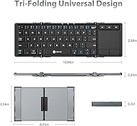 iClever BK08 Foldable Bluetooth Keyboard — image 5