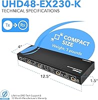 OREI UHD48-EX230-K 4K 4x4 HDMI Extender Matrix — image 5