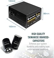 High Power 600W Power Supply, 80 Plus Gold Certified — image 5