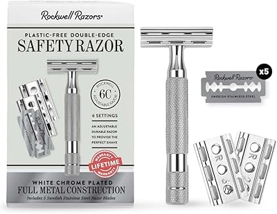 Rockwell Razors 6C White Chrome Safety Razor